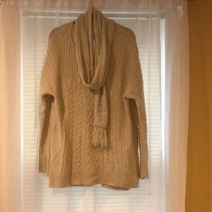 NWT Sonoma Tunic Sweater with Detachable Scarf 1X